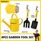 Red Toolbox Stanley Jr 4-Piece Garden Hand Tool Set With Gloves